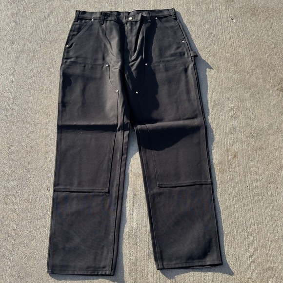 Carhartt Pants NWT Mens 40x34 Black Double Knee Duck Utility Carpenter Canvas